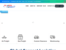 Tablet Screenshot of globalconnectlogistics.com